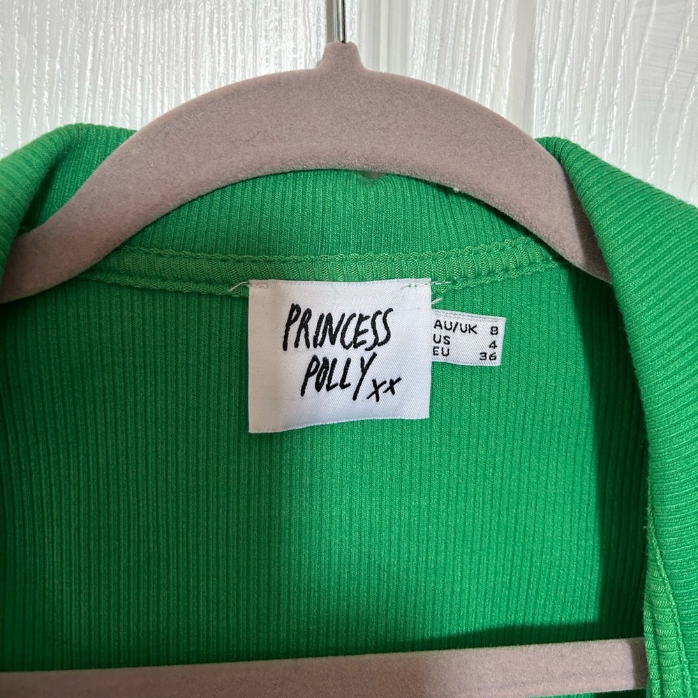 Princess Polly green underwire collar top - Picture 7 of 9